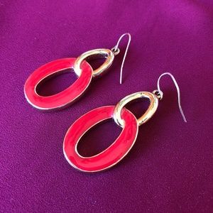 *VINTAGE* Red Gold Earrings
